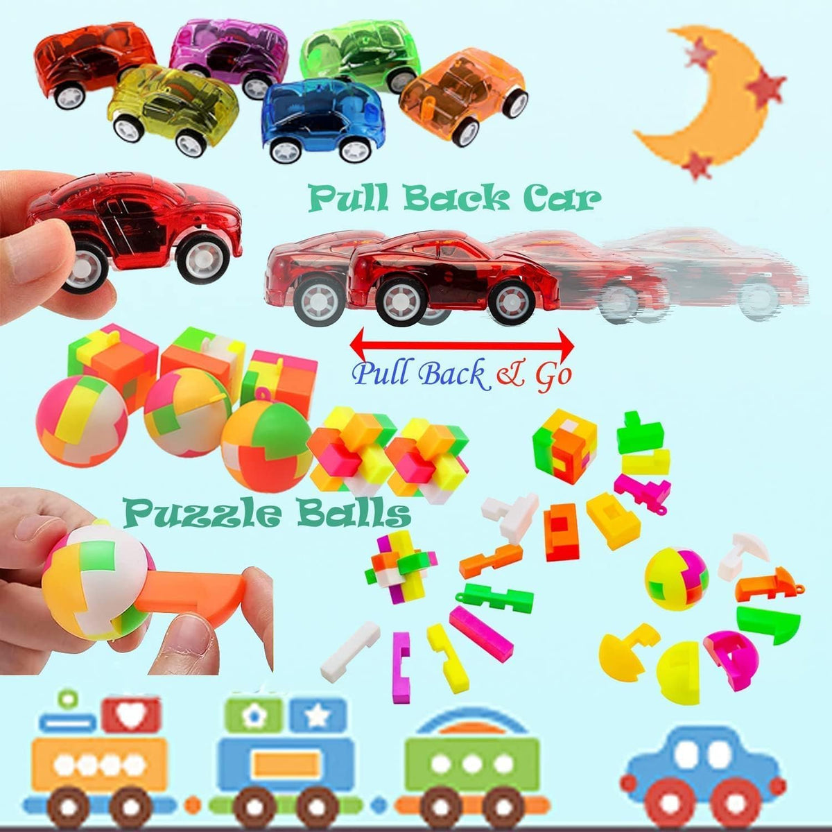 100 Pcs Party Favors Treasure Box Toys L3022
