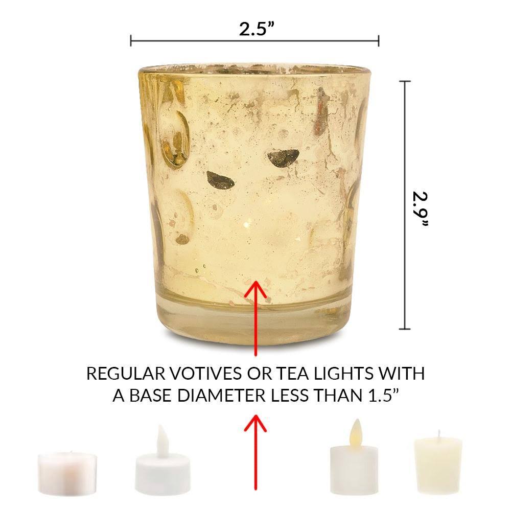24-Pack Mercury Glass Candle Holder G783828
