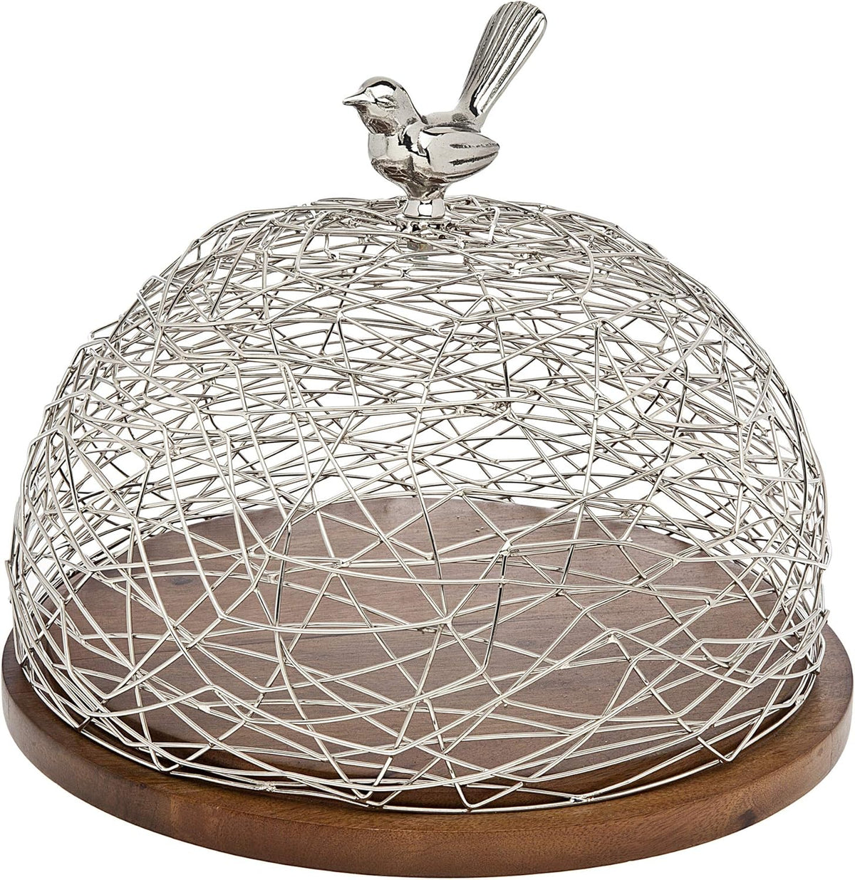 Wood Cake Tray with Dome O863366