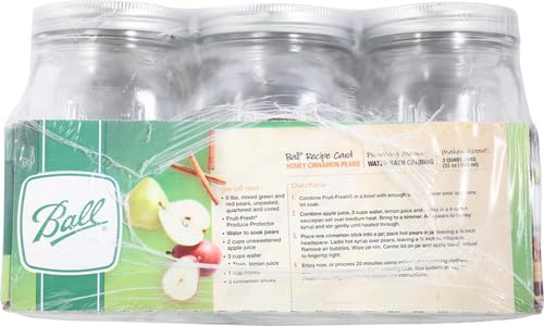 Clear Quart (32oz) Wide Mouth Mason Jar 12-pack K605