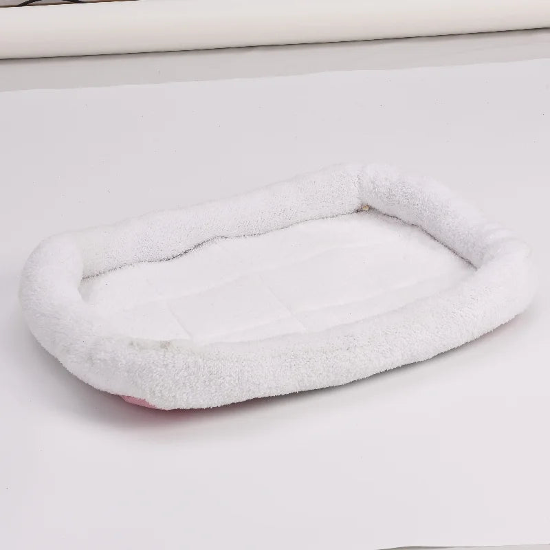 Plush Cat and Dog Bed with Pillow L397981