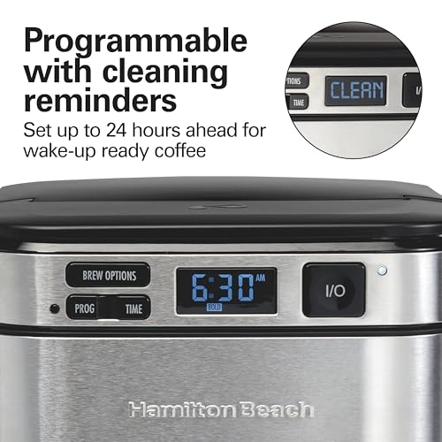 12 Cups Black Programmable Drip Coffee Maker K944922