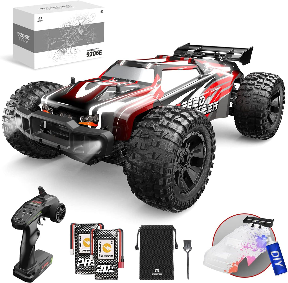1:10 Scale 4WD Off Road RC Monster Truck with 2 Battery Z7224