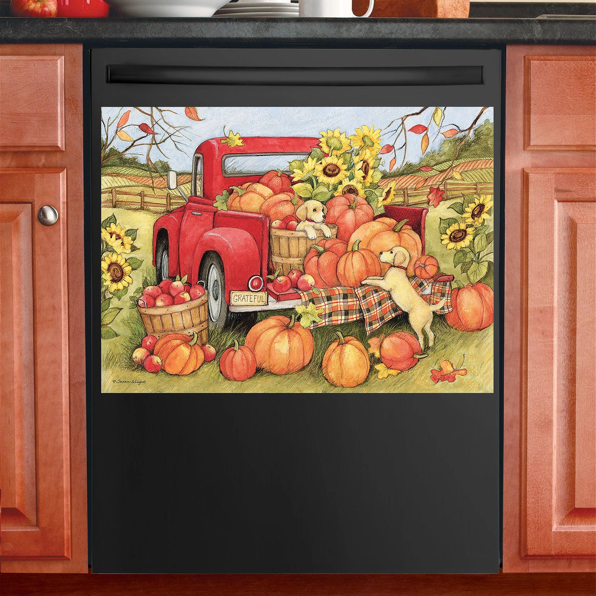 3-Piece Seasonal Decorative Kitchen Dishwasher Magnet Set F321364