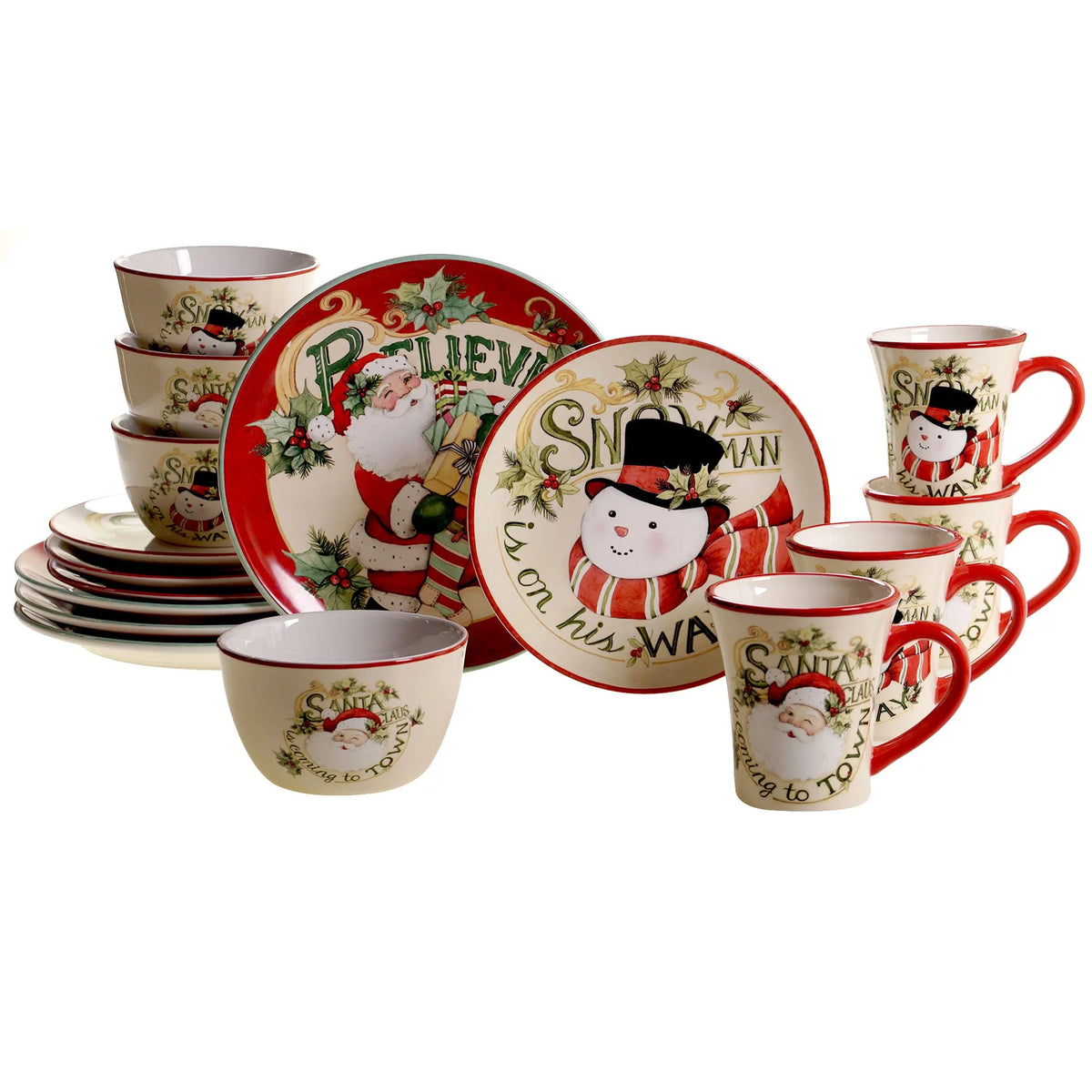 16 Piece Christmas Dinnerware Set G4159