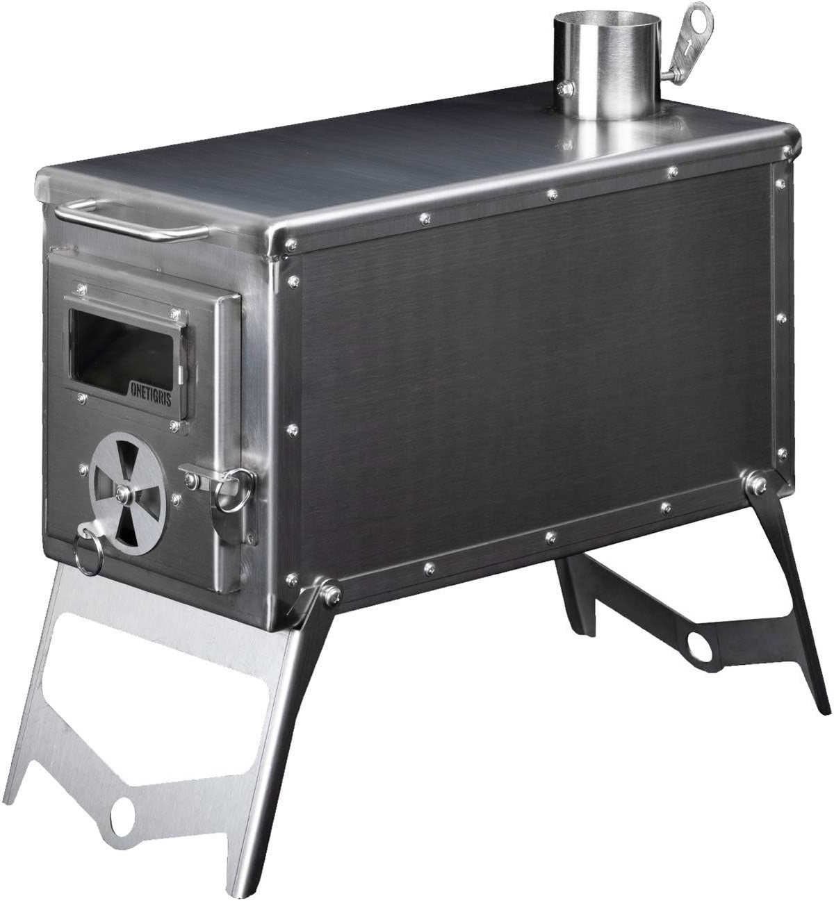 Portable Wood Burning Tent Stove with Pipes K957120