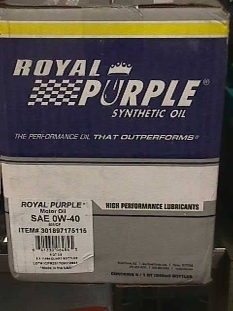 0W40 Synthetic Motor Oil 6 qt. Case D1856