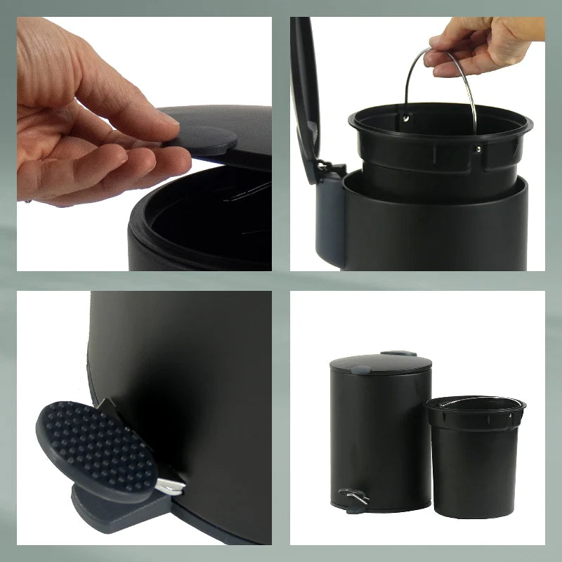 Black 3L Dust Bin Mats F30550