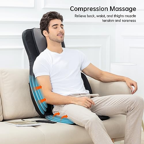 Heated Shiatsu Neck Back Massager Seat Cushion U91409