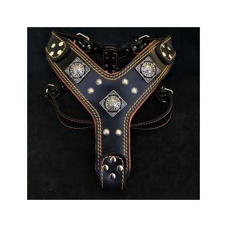 Dog Leather Harness D767