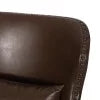 Dark Brown Upholstered Accent Chair with Nailhead Trim P189740