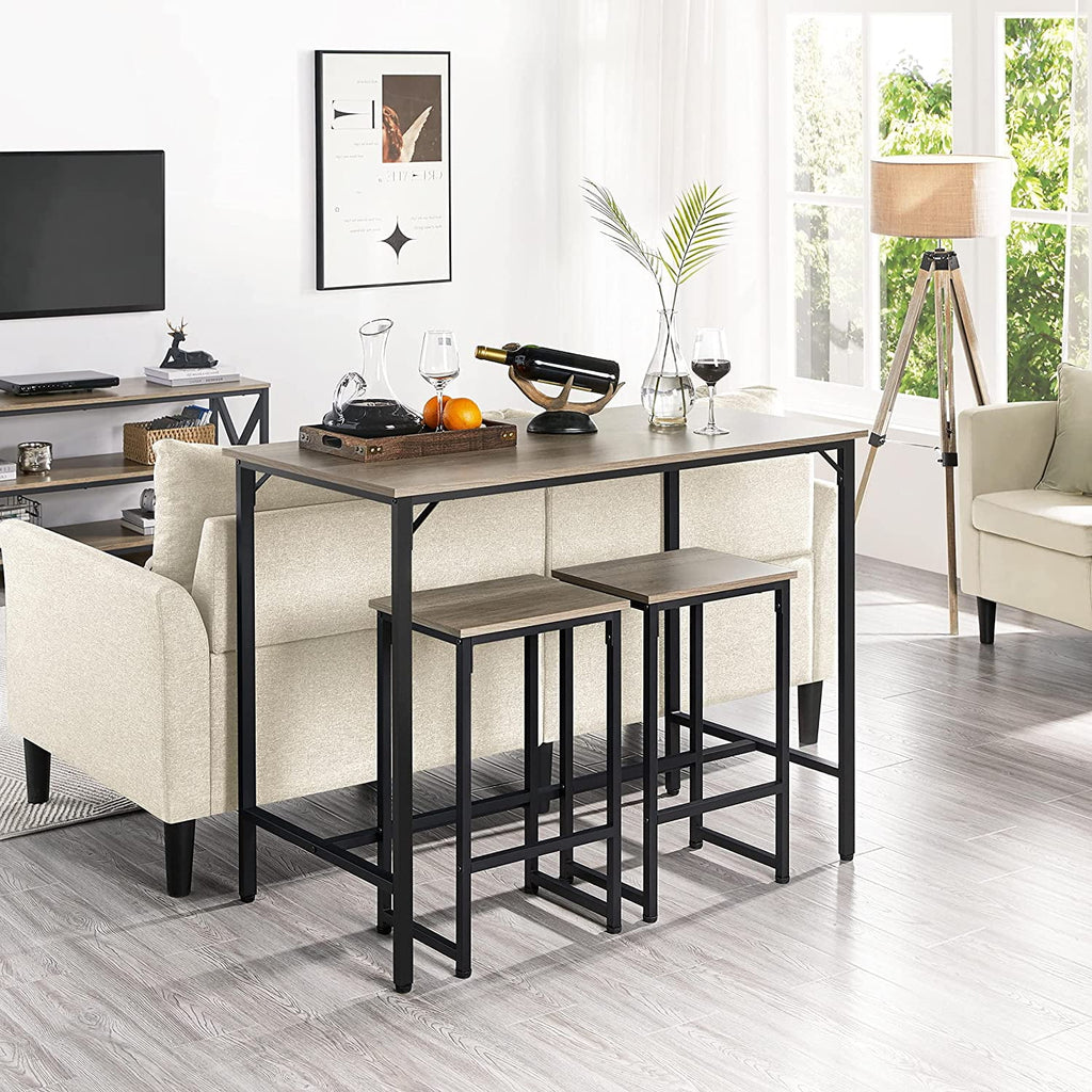 47.5” Counter Height Bar Table Set with Stools Set of 2 R679687