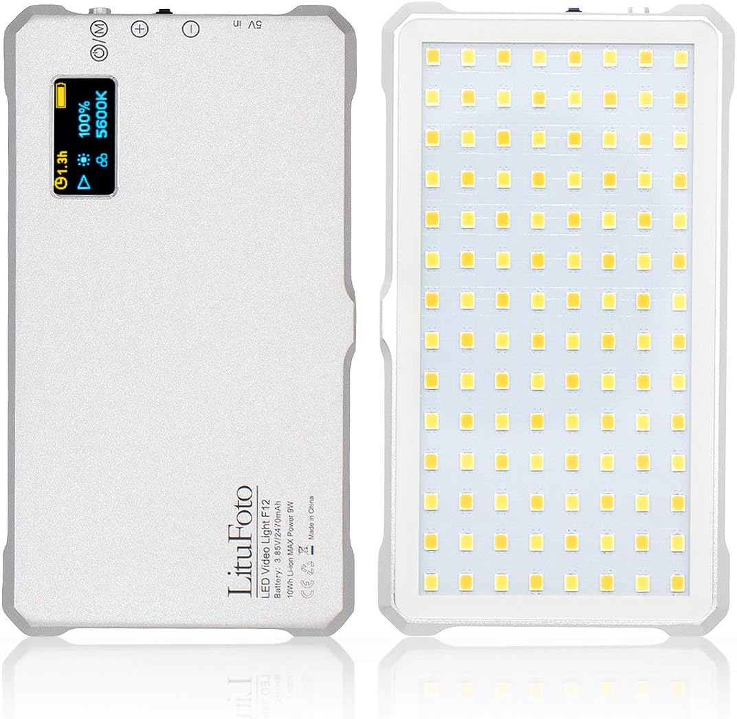 LED Video Light with OLED Display F12013