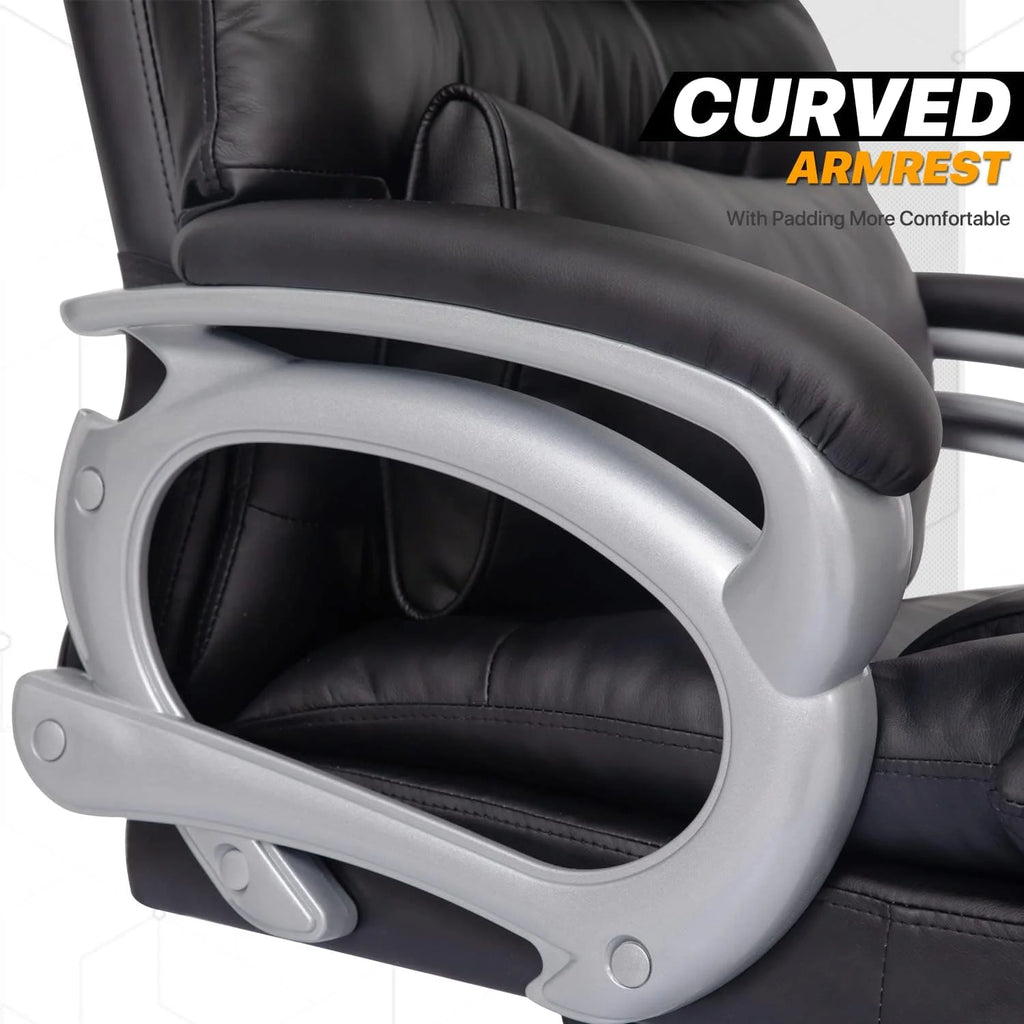 Big And Tall Black PU Leather Executive Office Chair K117096
