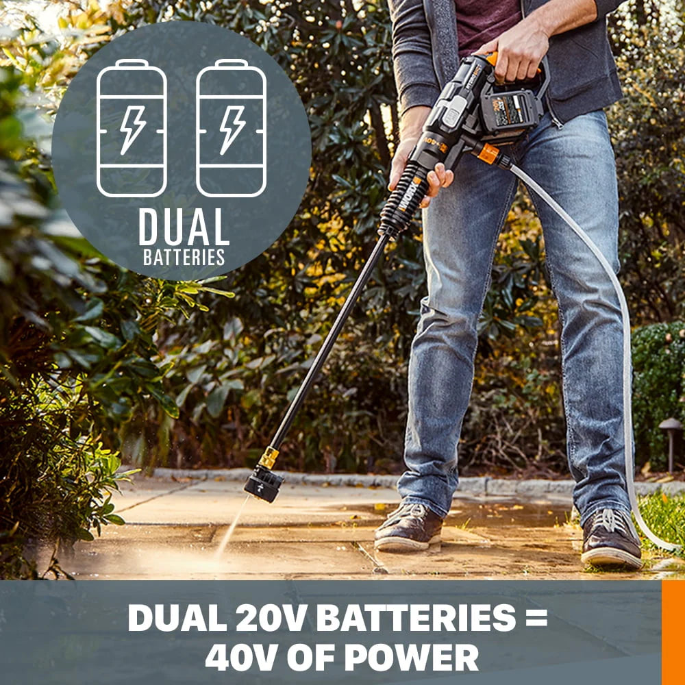 Cordless Power Washer Pressure Cleaner with Batteries W806258