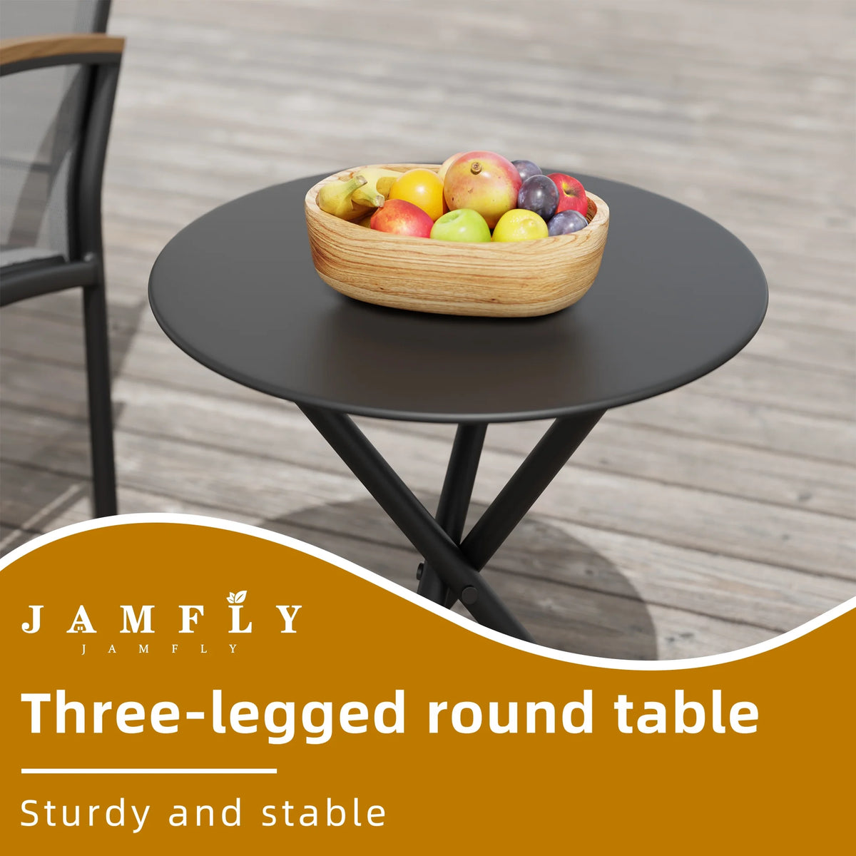 Light Gray 3 Pieces Patio Rocking Bistro Set L21485