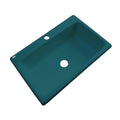 Teal Blue Acrylic Single Bowl Kitchen Sink Q756