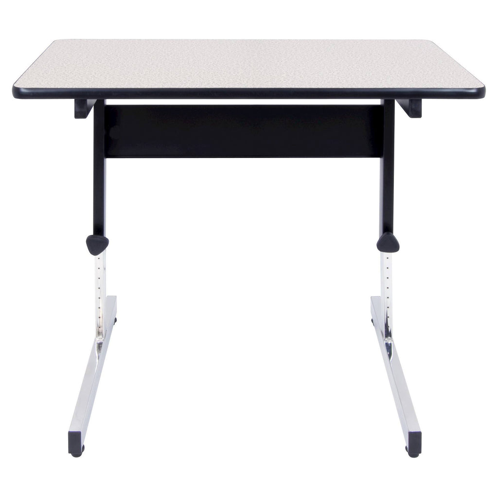 36x22 Canvas Adjustable All Purpose Table Black/Gray F3732