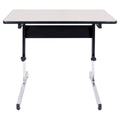 36x22 Canvas Adjustable All Purpose Table Black/Gray F3732