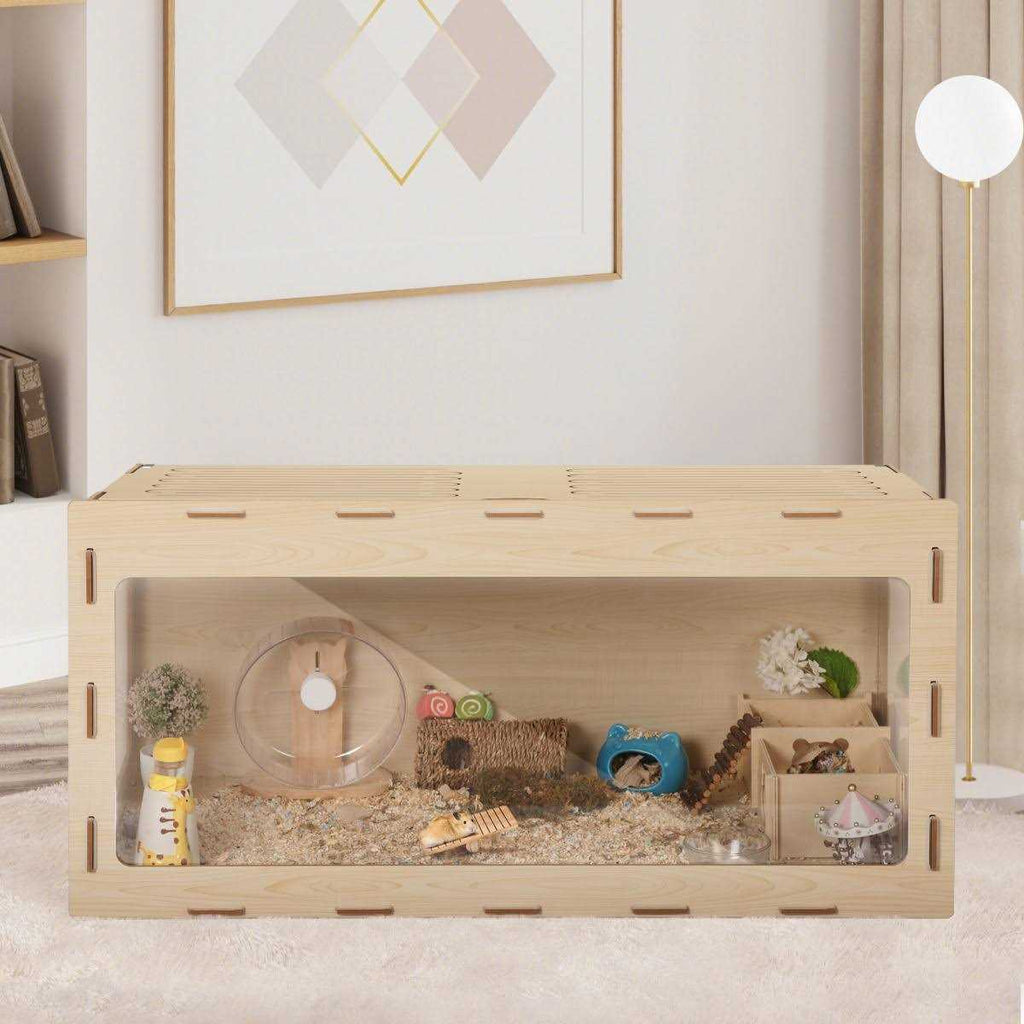 Wooden Hamster Cage Small Animal Hutch H58142
