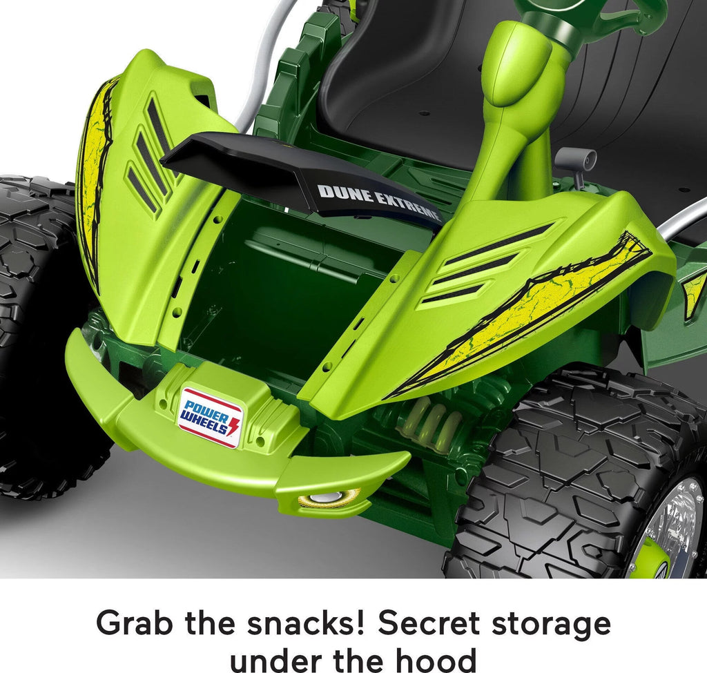 Green 12V Battery-Powered Ride-On Vehicle with Storage Area H78089