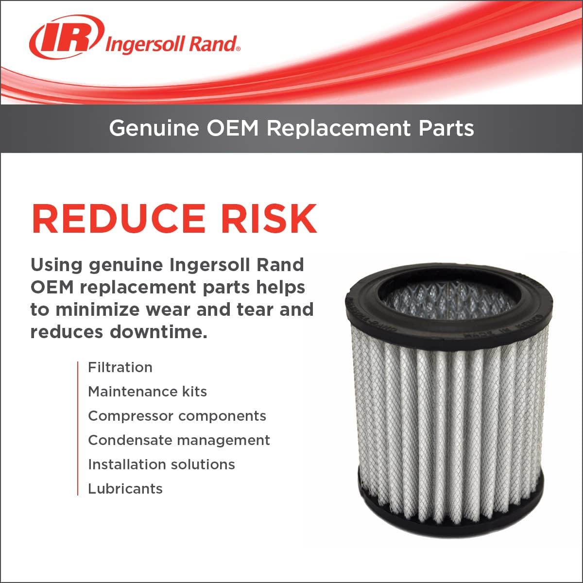 Air Filter Element for Compressors Pack of 2 L4118
