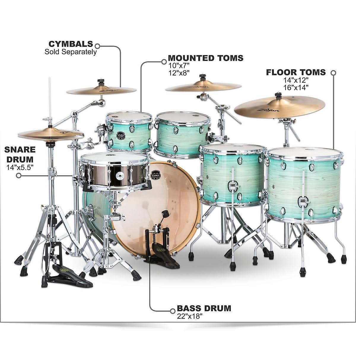 6-Piece Shell Pack - Ultramarine Y73902