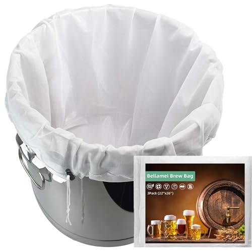 Extra Large Reusable 2 Pack 250 Micron Fine Mesh Brew Bags M9142