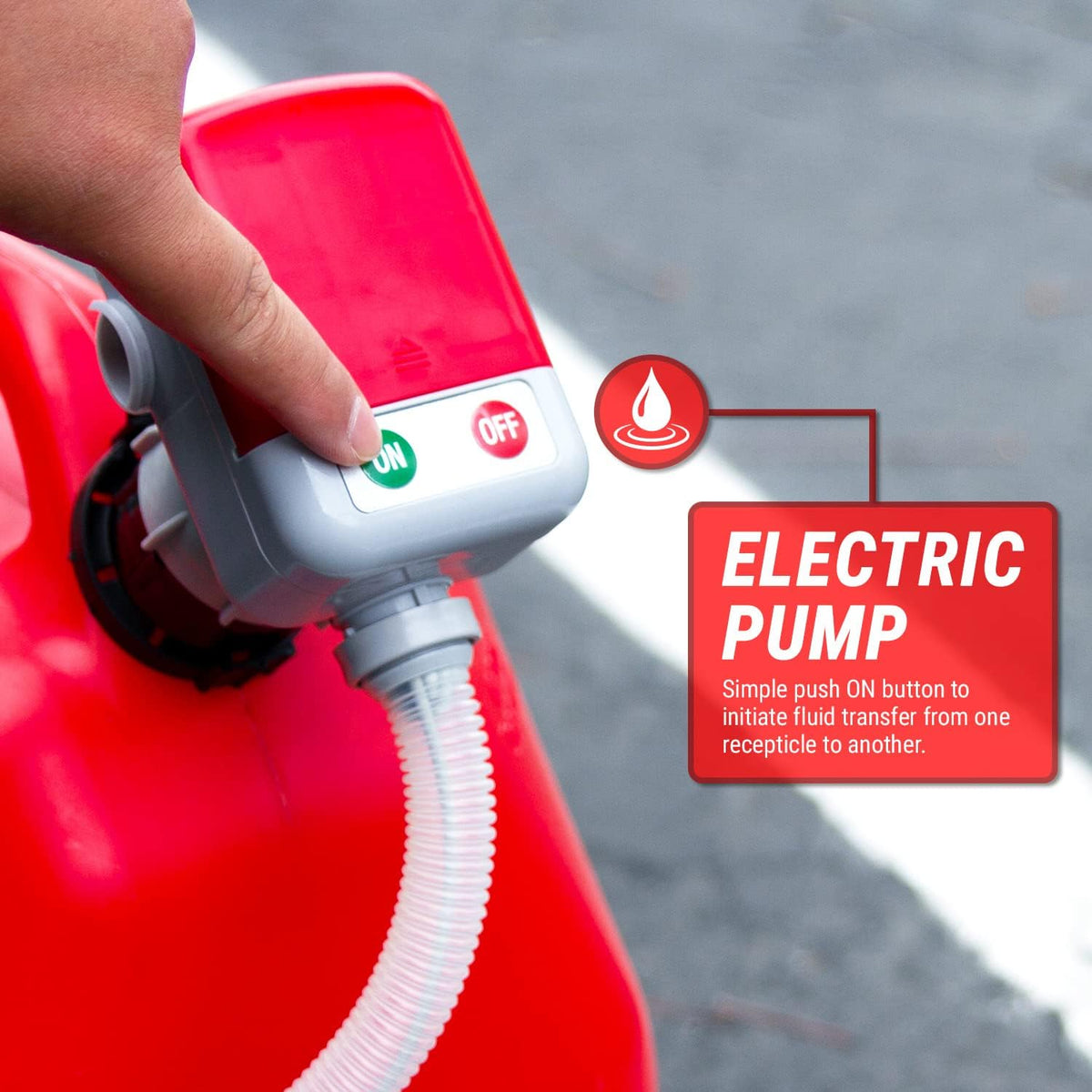 Battery Electric Siphon Pump with Auto Stop System, Pack of 2 Q599675