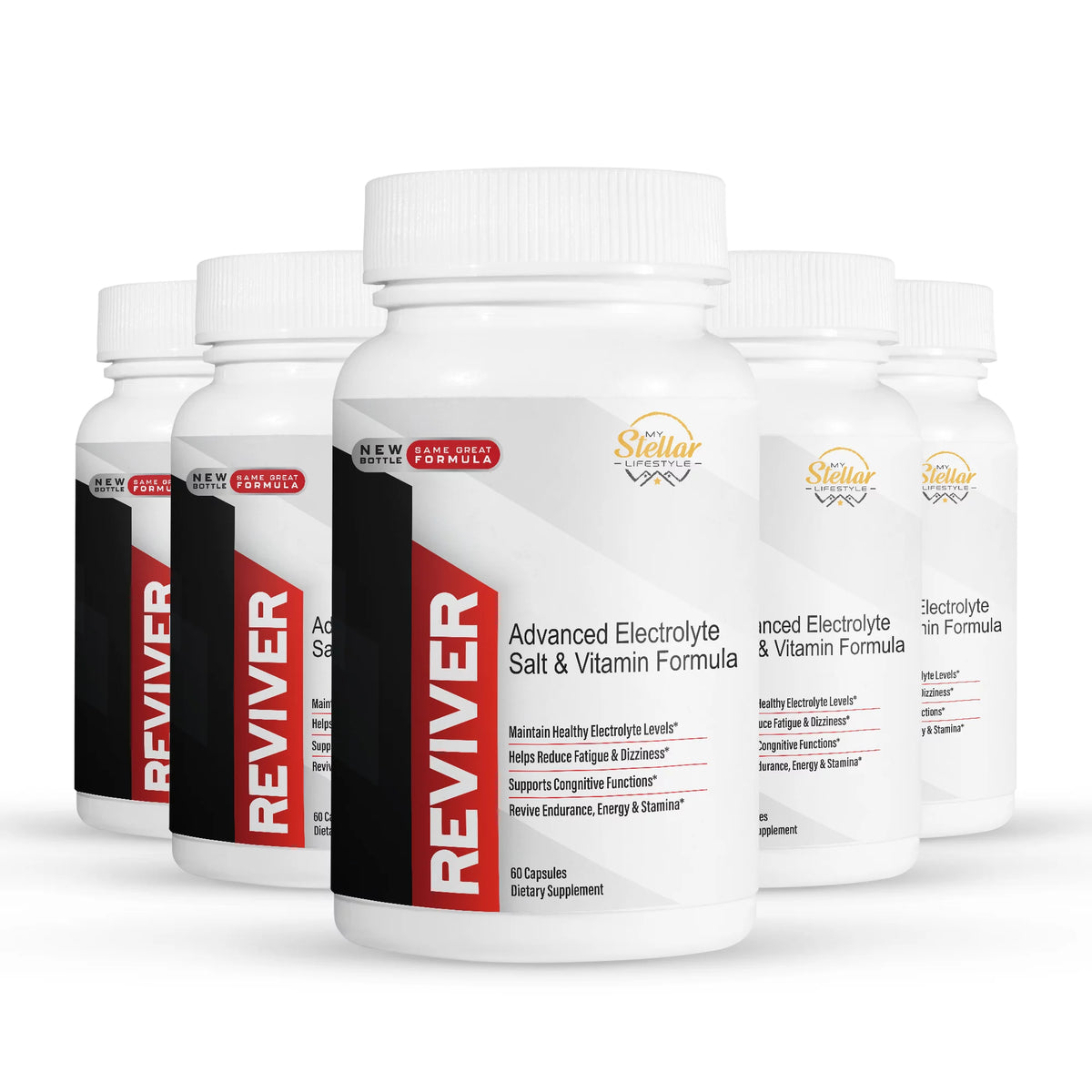 5 Pack Electrolyte Salt and Vitamin Formula 60 Capsules P528871