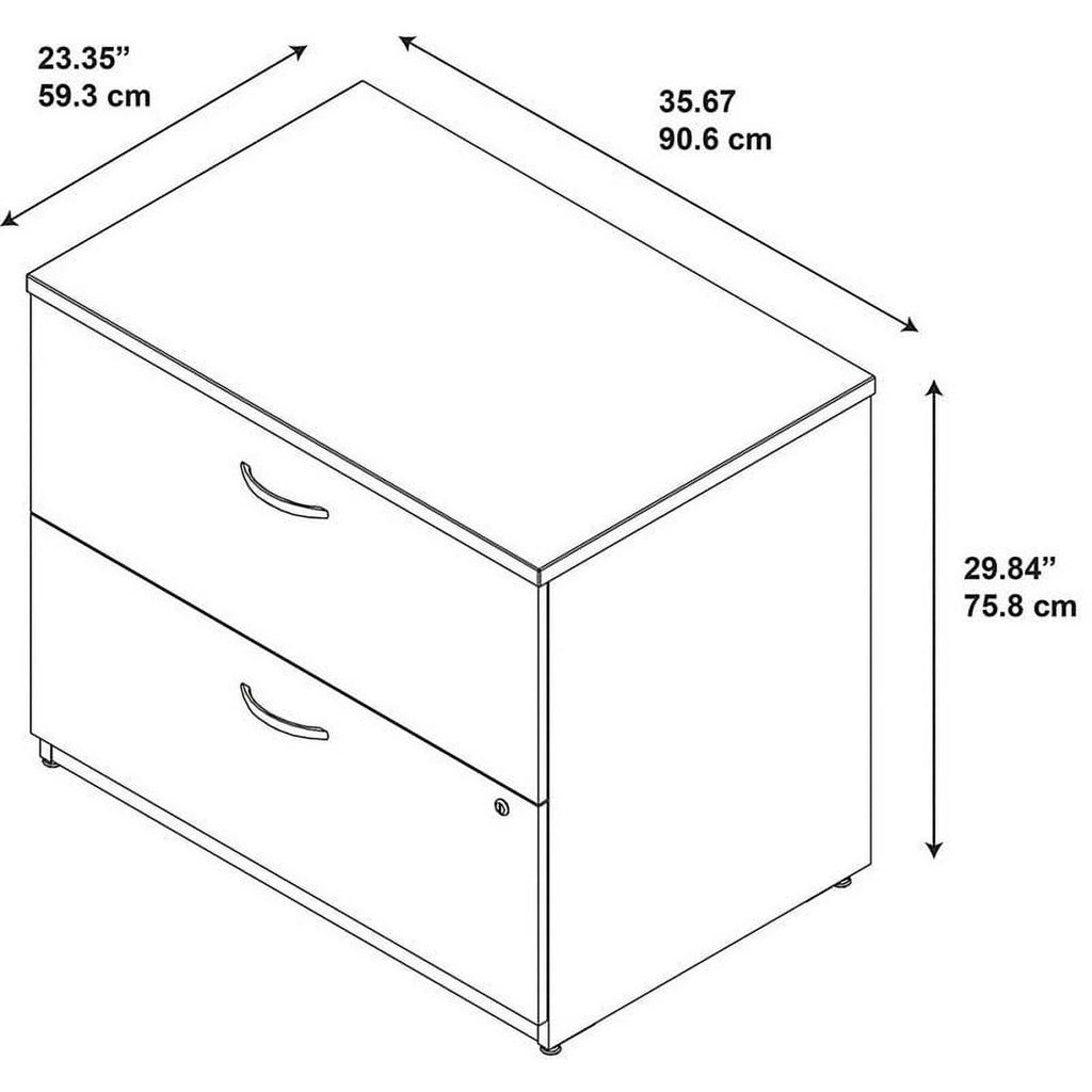 2 Piece Wood Filing Cabinet Set with 2 Drawer G30823
