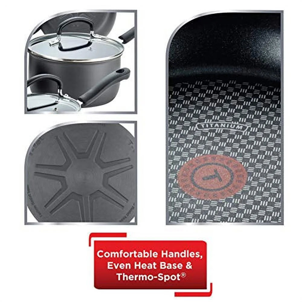 3 Piece Non-Stick Hard Anodized Cookware Set D886943