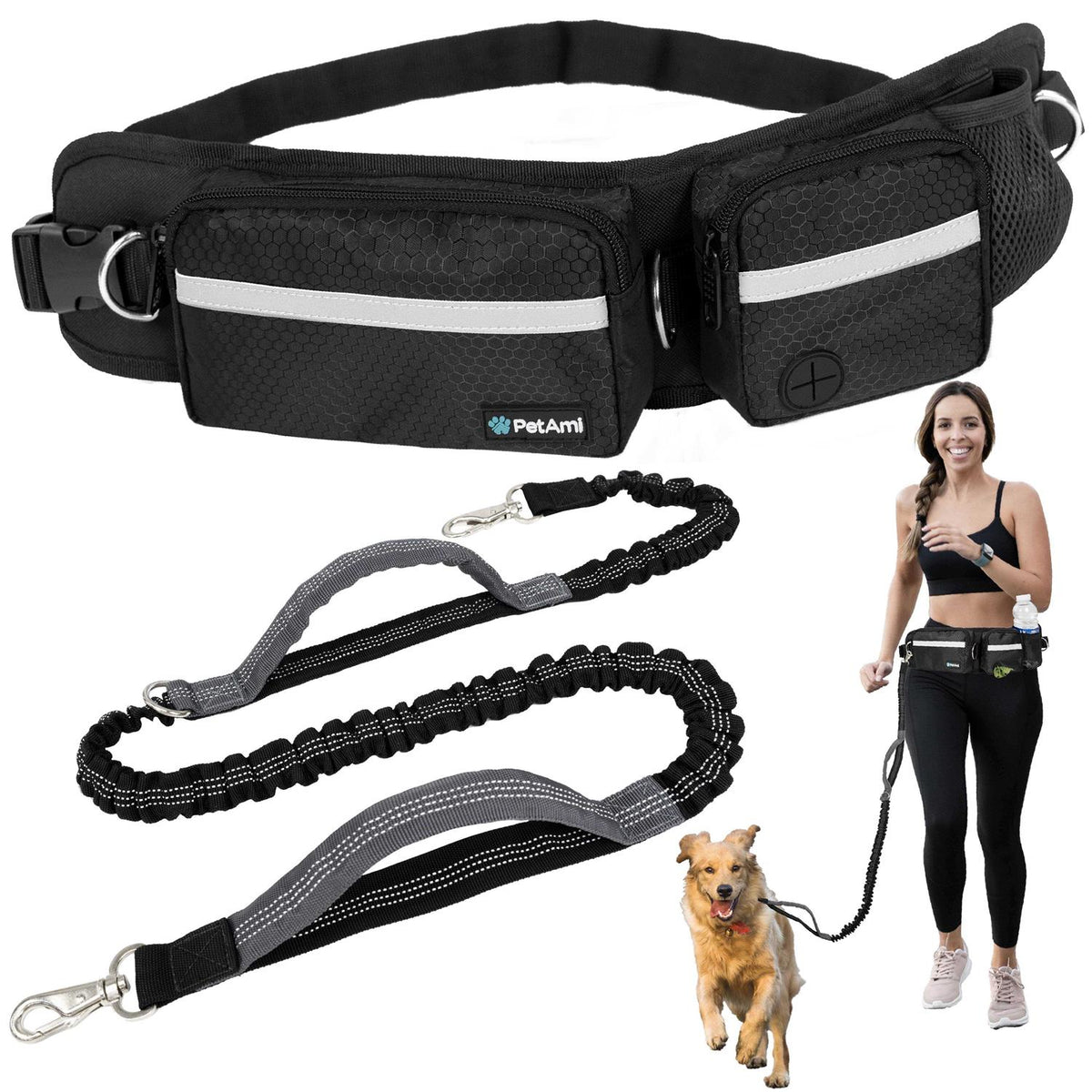 Hands Free Dog Leash Belt Bag E5962
