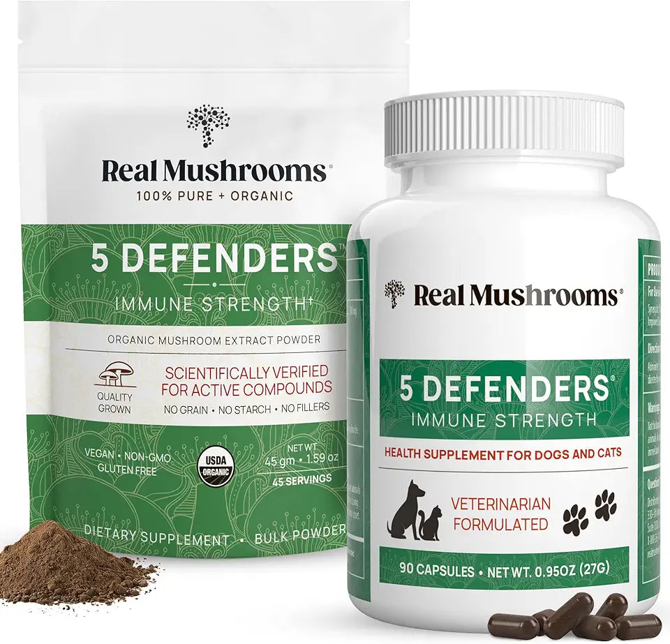 Chaga Shiitake Maitake Turkey Tail Reishi Mushroom Capsules R6459