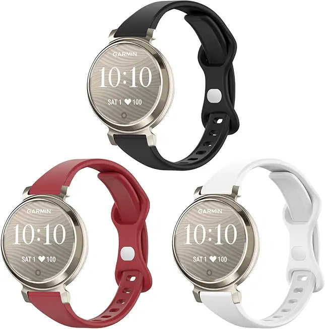 3 Pack Slim Silicone 14mm Watch Bands I4273