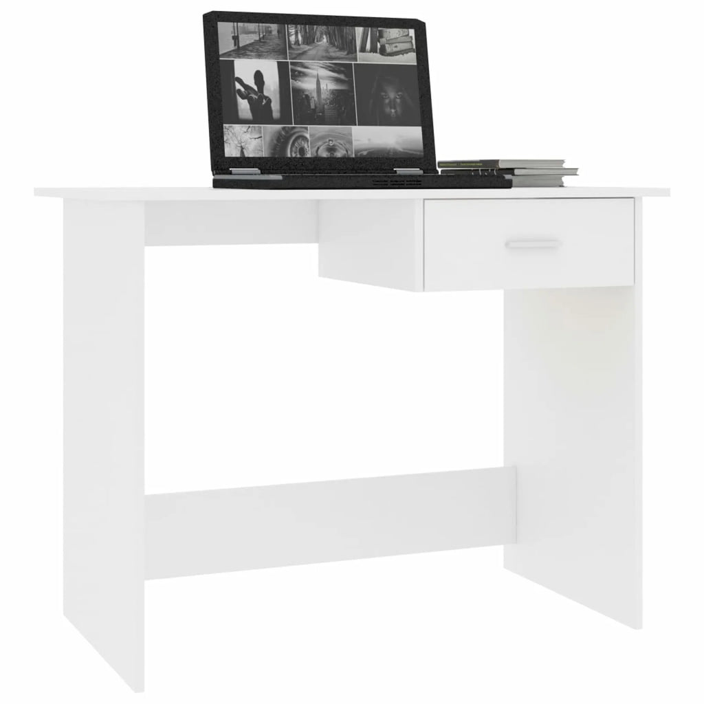 White Computer Desk with Storage Drawer B896277