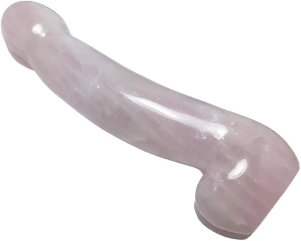 Large Natural Rose Quartz Crystal Massage Wand V185696