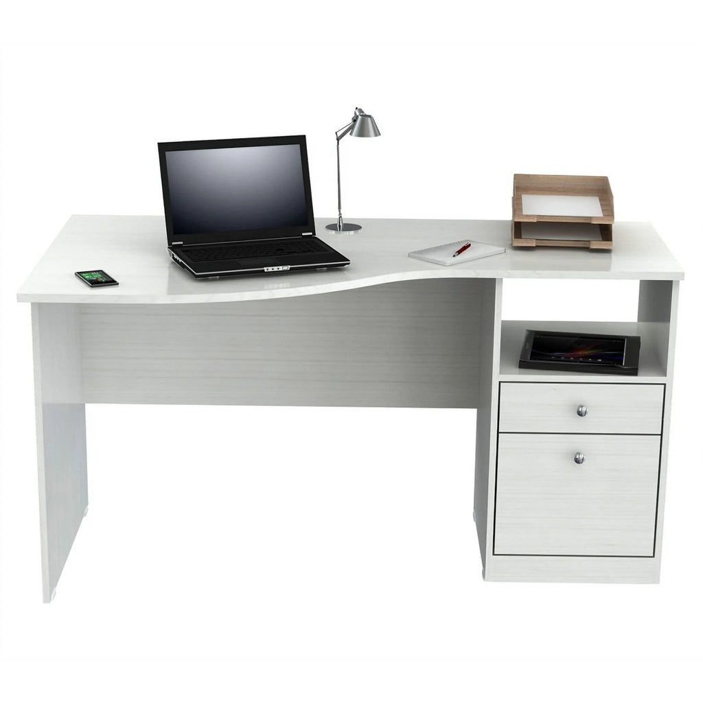 Washed Oak Curved Top Writing Desk N75499