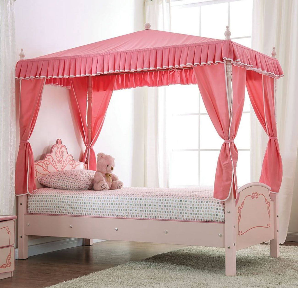 Light Pink Twin Bed E2391