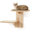 Cat Wall Shelves, 2 Platform Tree Shape Wall-Mounted Floating Shelf with Sisal Mat B68420