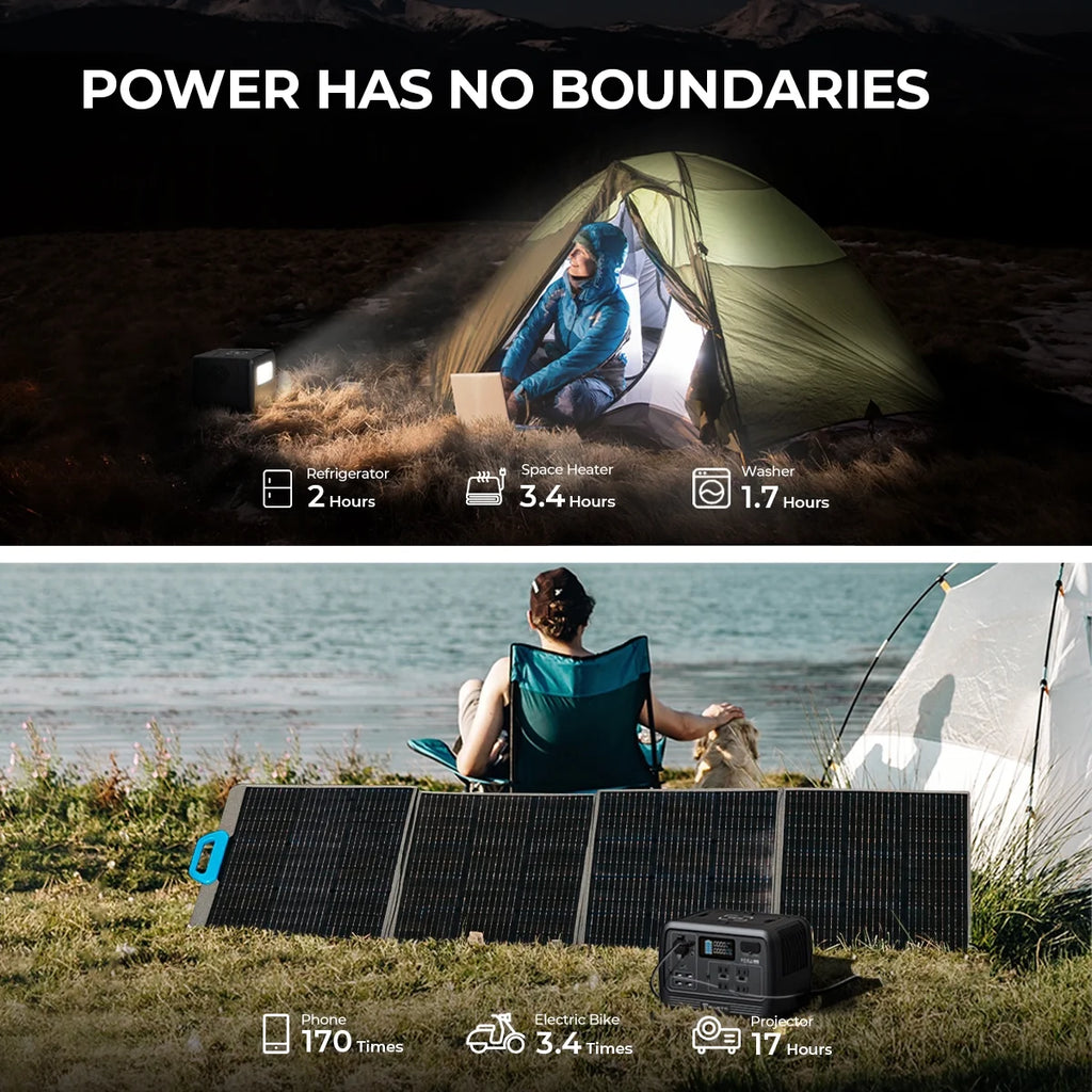 700W 537Wh LiFePO4 Portable Power Station A175
