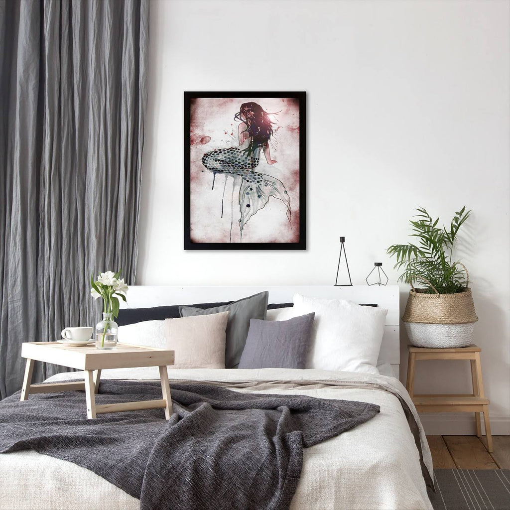 Mermaid 2 Black Frame 22x22x28x22 X6208