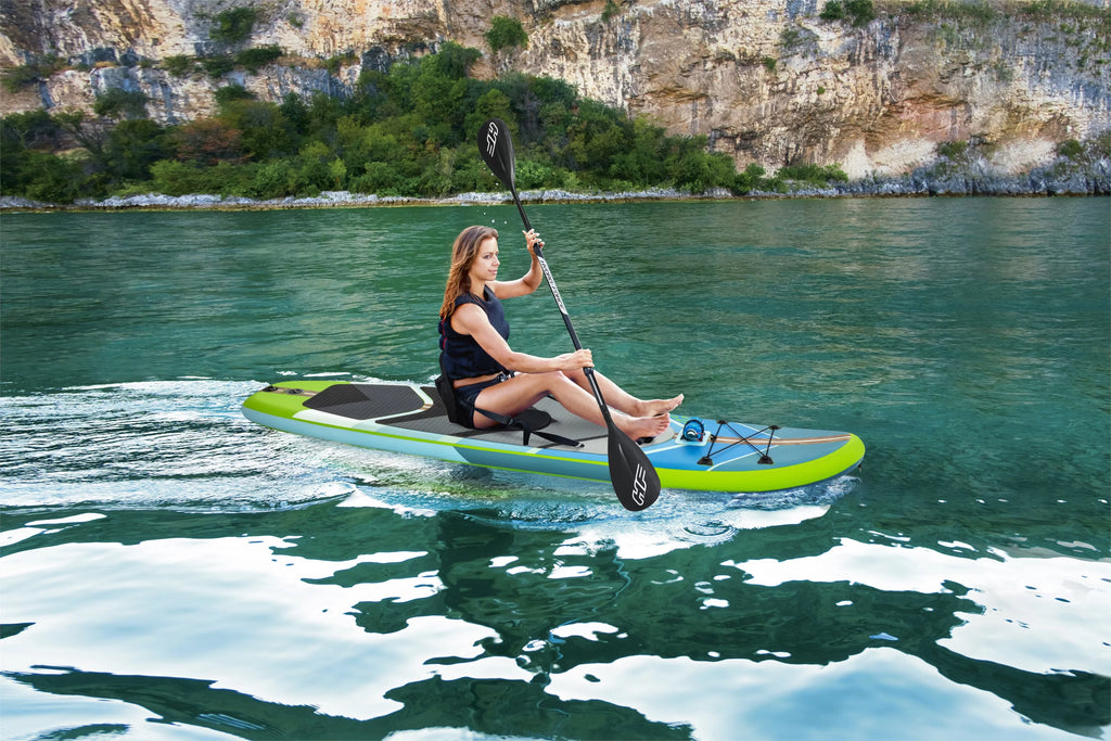 Inflatable Convertible Stand-Up Paddleboard and Kayak Set D162