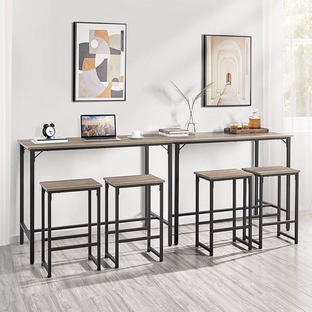 47.5” Counter Height Bar Table Set with Stools Set of 2 R679687