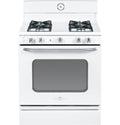 White Freestanding Gas Range with Broiler Drawer Y9869