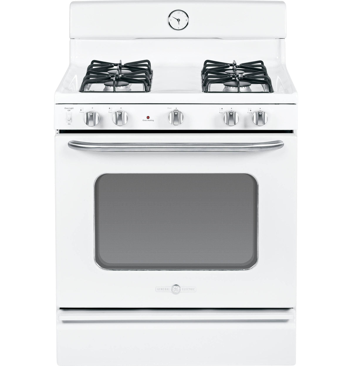 White Freestanding Gas Range with Broiler Drawer Y9869