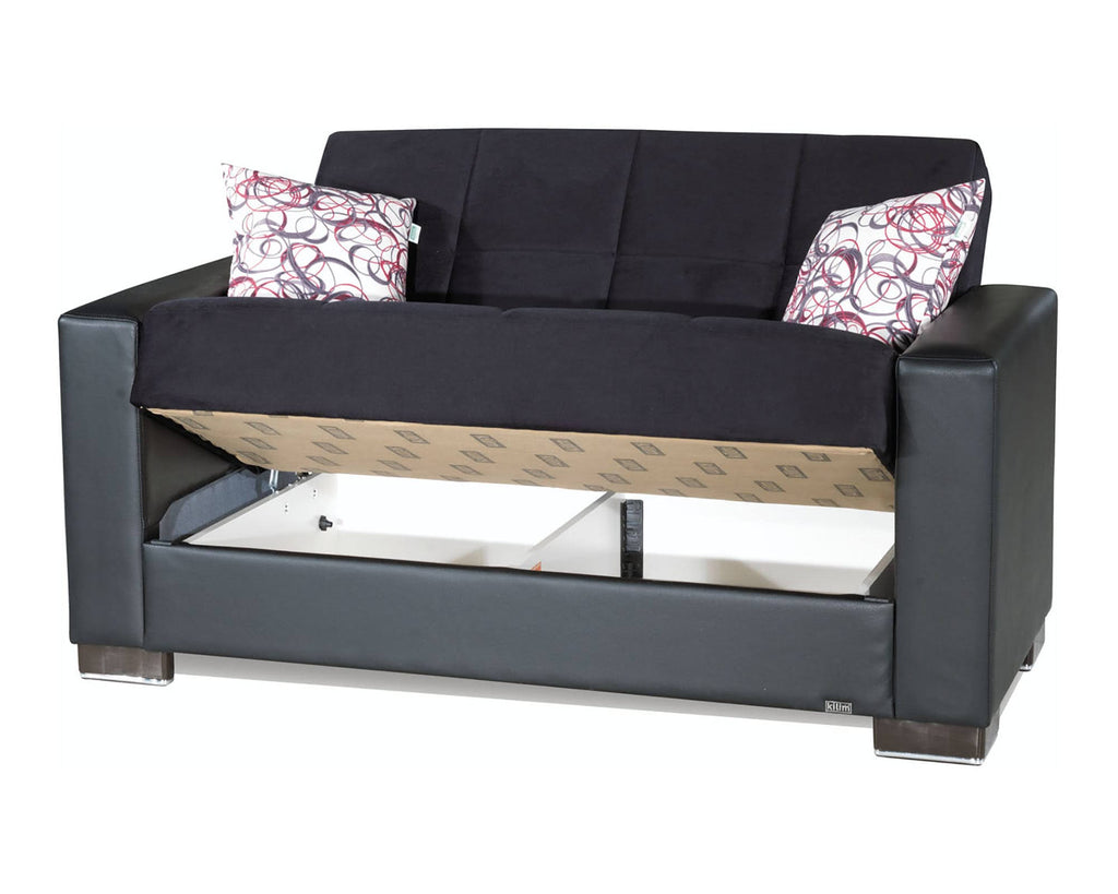 Black Loveseat B598