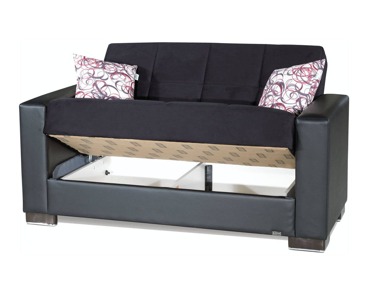 Black Loveseat B598