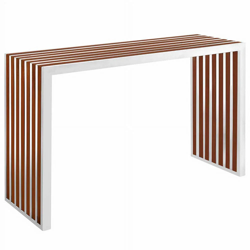 Walnut Wood Inlay Console Table or Bench Z32443