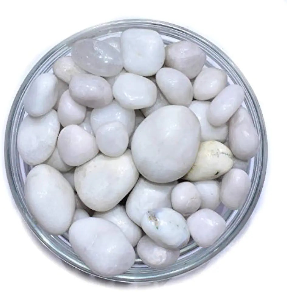 White Agate 4 Pieces Crystal Healing Stone N2176